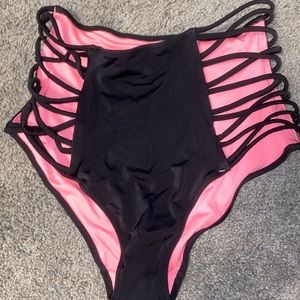 high waisted bikini bottom